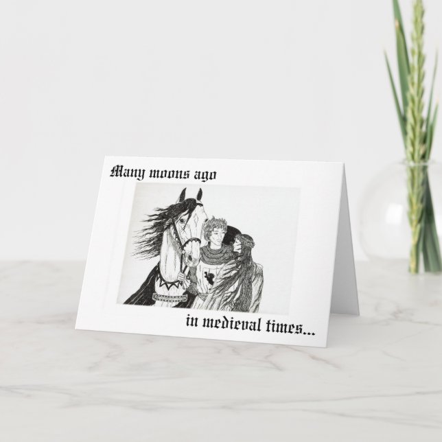 "Knights courted Maidens" Karte (Vorderseite)