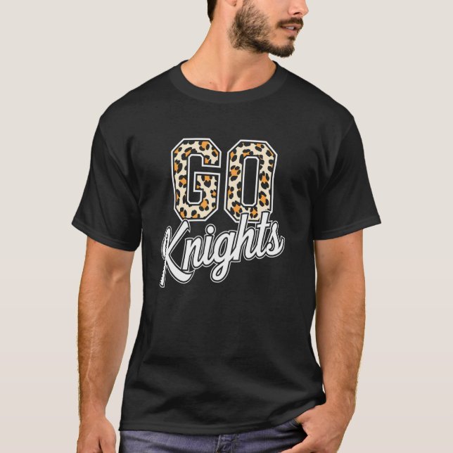 Knights High School Uni University Team Leopar T-Shirt (Vorderseite)