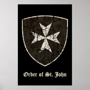 Knights Hospitaller Cross, Not Poster