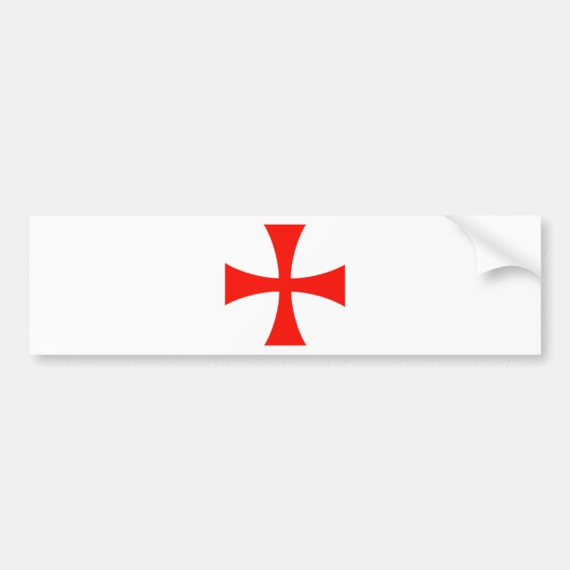 Knights_Templar_Cross Autoaufkleber (Vorne)