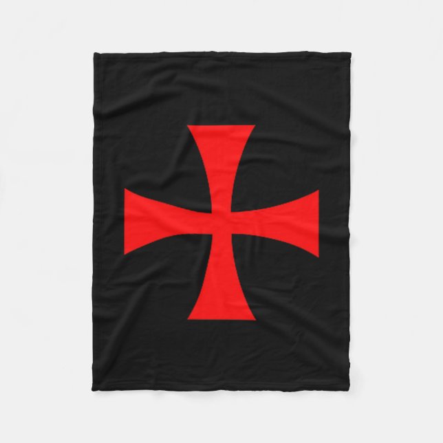 Knights Templar Cross Catholic Christian Order The Fleecedecke (Vorderseite)