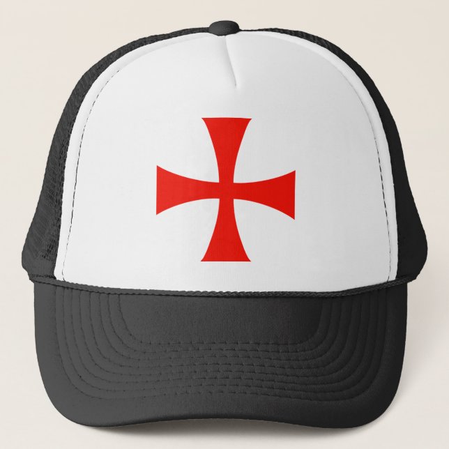 Knights_Templar_Cross Truckerkappe (Vorderseite)