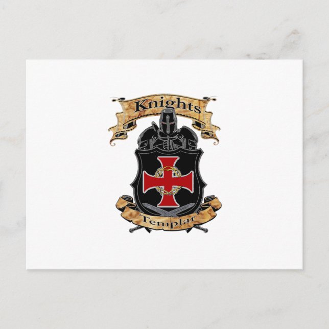 Knights Templar Postkarte (Vorderseite)