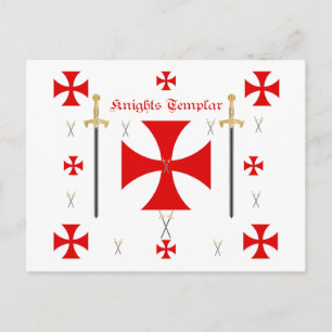 Knights Templar Postkarte