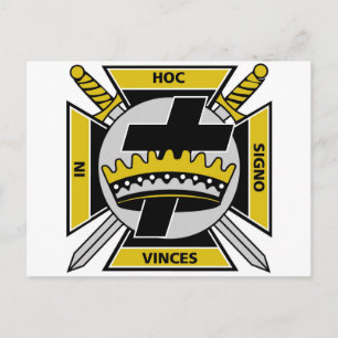 Knights Templar Postkarte