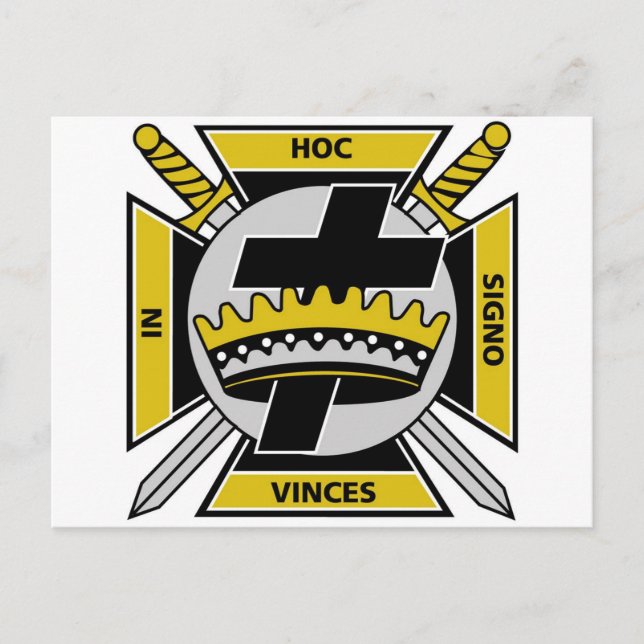 Knights Templar Postkarte (Vorderseite)