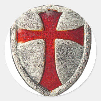 Knights Templar Runder Aufkleber