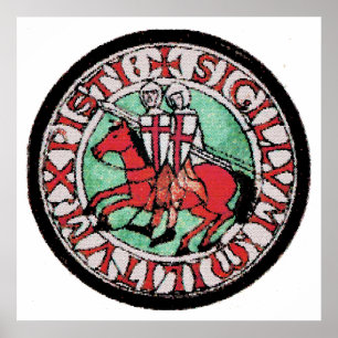 Knights Templar Seal Poster