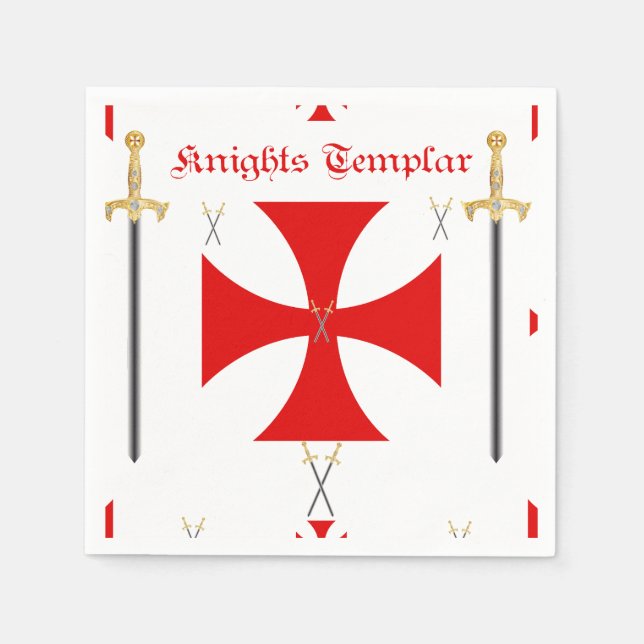 Knights Templar Serviette (Vorderseite)