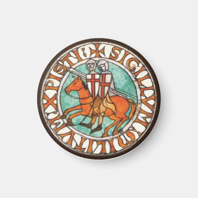 Knights Templar Siegel Magnet (Vorne)