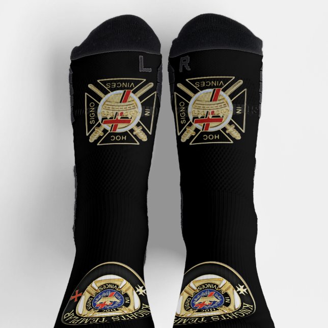 Knights Templar Socken (Oben)