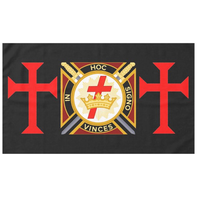 Knight's Templar Tischdecke (Vorderseite (Horizontal))