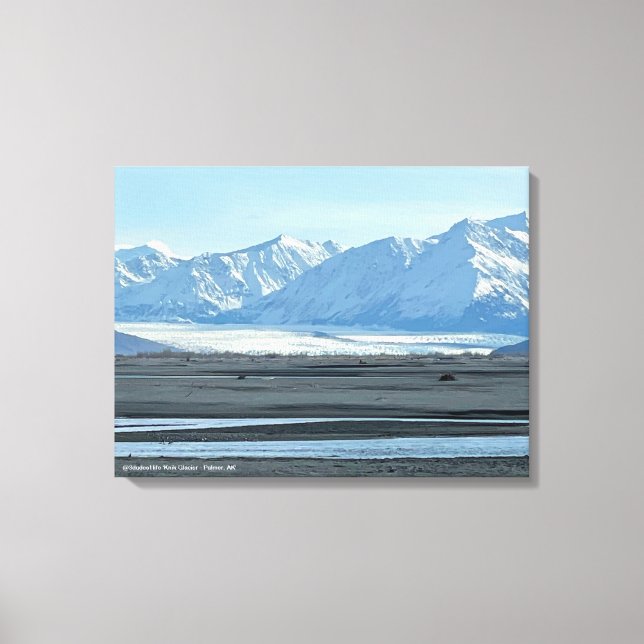 Knik Glacier Print @3Typs1life Leinwanddruck (Vorderseite)