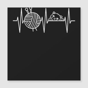 Knit Crochet Knitter Gift Crocheting Sheep Knittin Magnetkarte