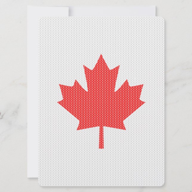 Knit Style Maple Leaf Knitting Motiv (Vorderseite)