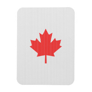 Knit Style Maple Leaf Knitting Motiv Magnet