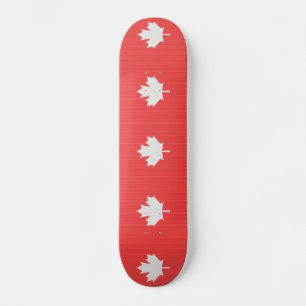 Knit Style Maple Leaf Knitting Motiv Skateboard
