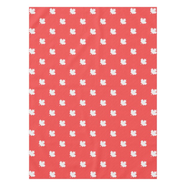 Knit Style Maple Leaf Knitting Motiv Tischdecke (Vorderseite)