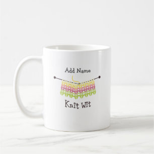Knit Wit! Keramik Kaffeetasse