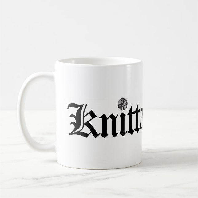 Knitta 4 Lebens-Tasse Kaffeetasse (Links)