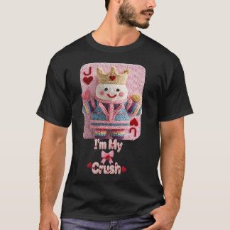 Knitted Queen of Hearts Valentine Self-Love Doll T-Shirt