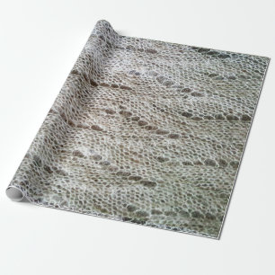 Knitted schnürte sich Muster Geschenkpapier