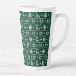 Knitted seamless Christmas pattern Milchtasse