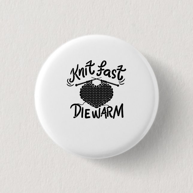 Knitter Funny Knitter Button (Vorderseite)