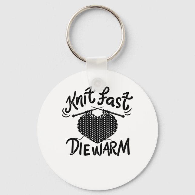 Knitter Funny Knitter Schlüsselanhänger (Vorderseite)