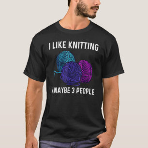 Knitter für Männer Krongarn T-Shirt