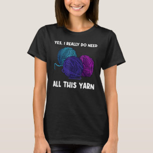 Knitter für Männer Krongarn T-Shirt