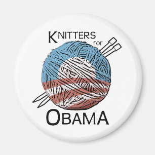 Knitter für Obama Magnet #1