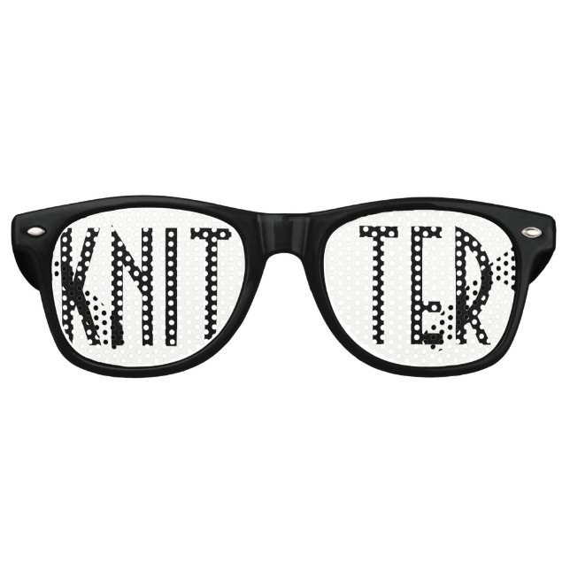KNITTER - Handwerk Partybrille (Vorderseite)