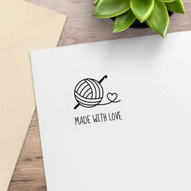 Knitter Kegelgarn aus Liebe 1x1 Gummistempel (Von Creator hochgeladen)