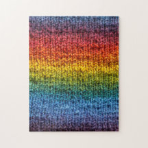 Knitter Regenbogen Strick Fabric Stockinette