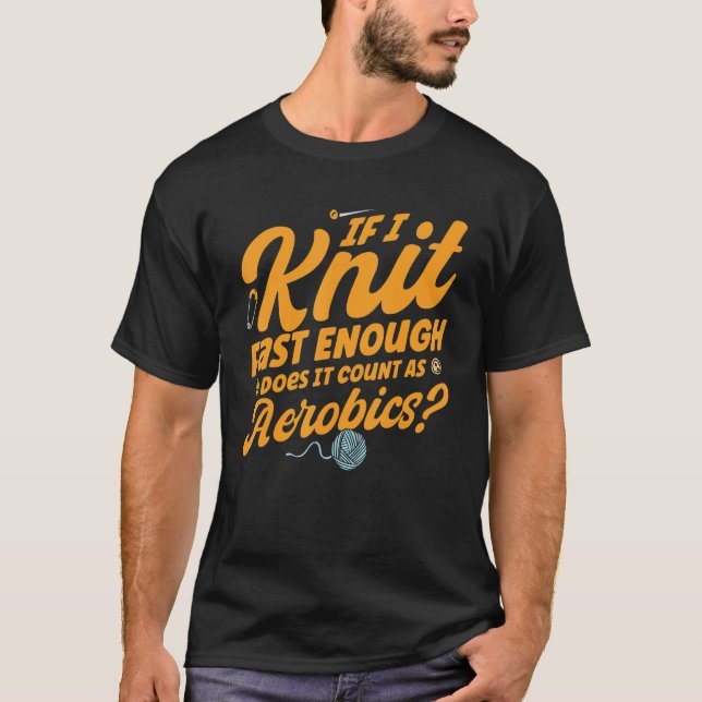 Knitter-Strick Schnell als Aerobic T-Shirt (Vorderseite)