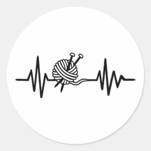 Knitterfrequenz Runder Aufkleber