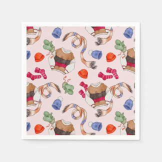 Knitterfreude (Platinrosa) - Napkins Serviette