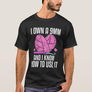 Knittergarn mehr als 9mm Ich weiß, wie man U T-Shirt