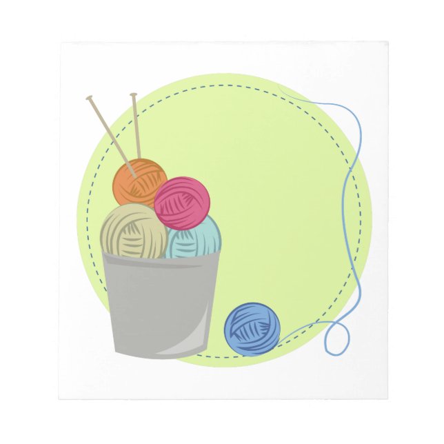 Knittergarn Notizblock (Vorderseite)