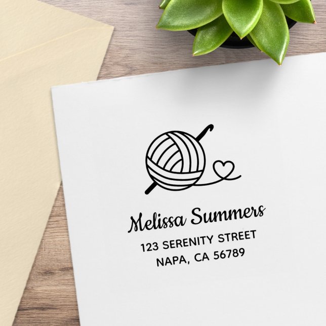 Knittergarnadresse Gummistempel (Von Creator hochgeladen)