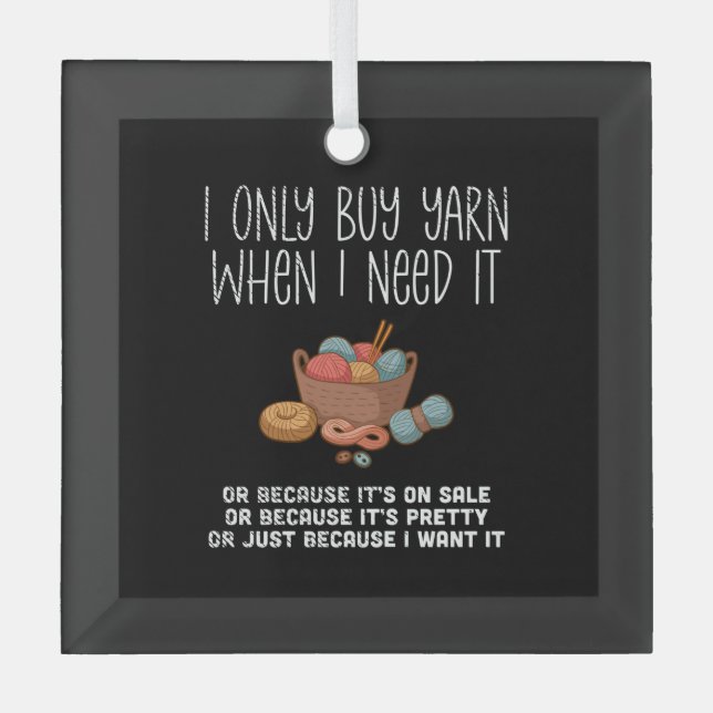 Knitterkörbe Ornament Aus Glas (Vorderseite)