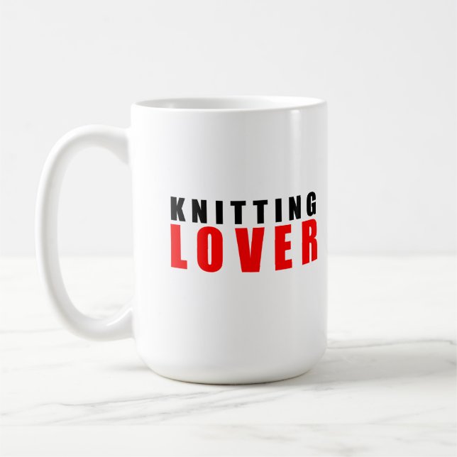 Knitterliebhaber Kaffeetasse (Links)