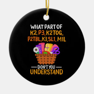 Knittern Funny Knitting Quotes Keramik Ornament