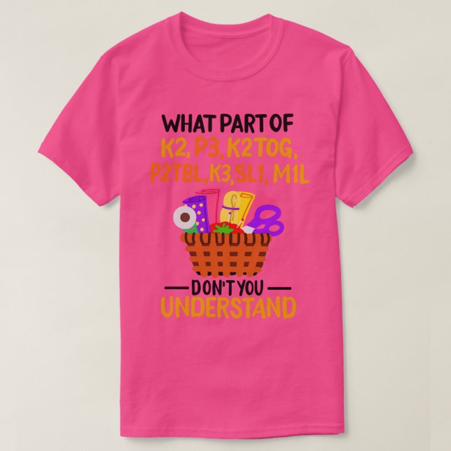 Knittern Funny Knitting Quotes T-Shirt (Design vorne)