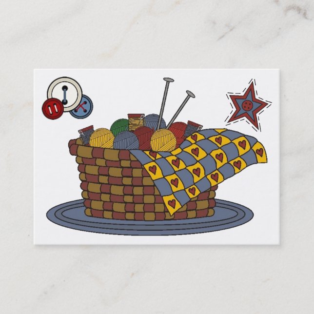 Knittern - Handwerk - Mode - SRF Visitenkarte (Vorderseite)