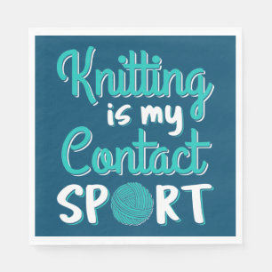Knittern ist mein Kontakt Sport Serviette