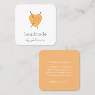 Knittern kleiner Visitenkarten Quadratische Visitenkarte