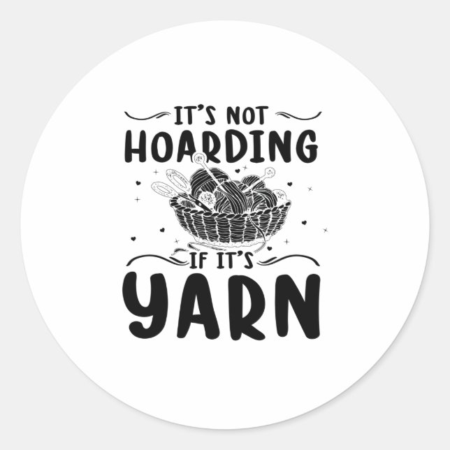 Knittern | Nähmaschine Knitter Oma Geschenke Runder Aufkleber (Vorderseite)