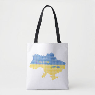 Knittern ukrainischer Staat Landkarte Text Ruhm an